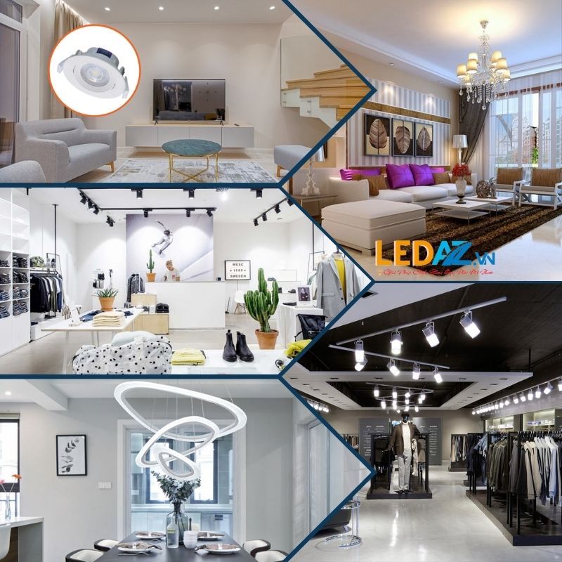 Lắp Đèn Led lap bong den tai nha 1