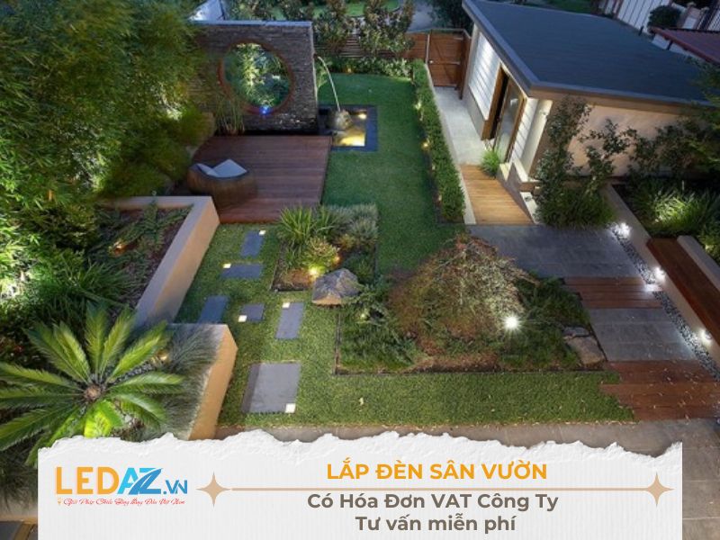 lap-den-san-vuon trang trí đèn sân vườn