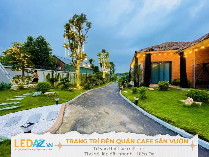 trang-tri-den-quan-cafe-san-vuon Trang trí đèn quán cafe sân vườn