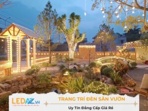 trang trí đèn sân vườn